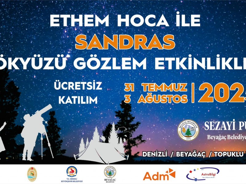  Ethem Hoca ile Sandras Gökyüzü Gözlem Etkinliği